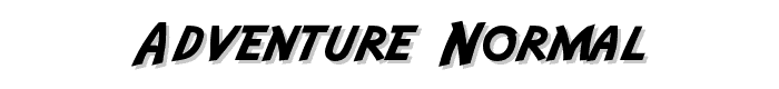 Adventure Normal font
